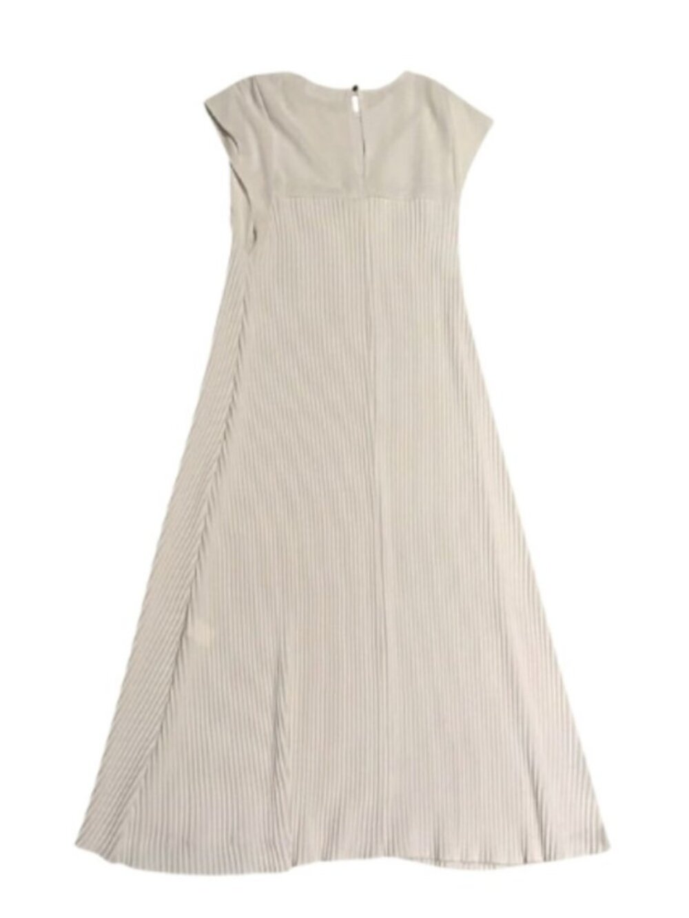 Floria pleated midi dress cream women's size 12 - Picture 6 of 7